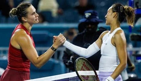 Zheng Qinwen, Aryna Sabalenka